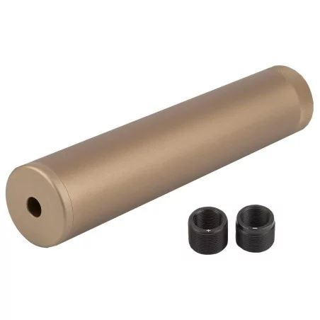 Silenciador Specwar I 185x38 mm tan, compatible con CW/CCW.