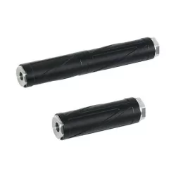 Silenciador modular de aluminio 165/95 mm, ajustable y ligero.