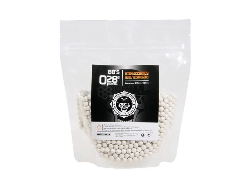 BOLAS DUEL CODE NO BIO 0,28G BLANCAS 2000 BBS