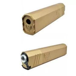Silenciador Osprey 210 mm tan, ligero y táctico.