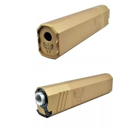 Silenciador Osprey 210 mm tan, ligero y táctico.