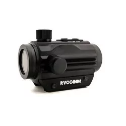 Red Dot Raccoon T1RC, metal, iluminación roja/verde, varias intensidades, regulable.