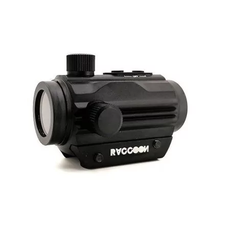 Red Dot Raccoon T1RC, metal, iluminación roja/verde, varias intensidades, regulable.