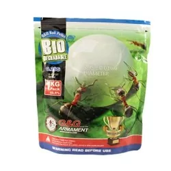 BOLAS BIO G&G 0,28G CONTIENE 3571 BOLAS COLOR BLANCO PARA AIRSOFT