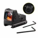 RMR Red Dot negro, aluminio, 5 brillos, montura Glock, ajuste alza y deriva.