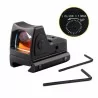 RMR Red Dot negro, aluminio, 5 brillos, montura Glock, ajuste alza y deriva.