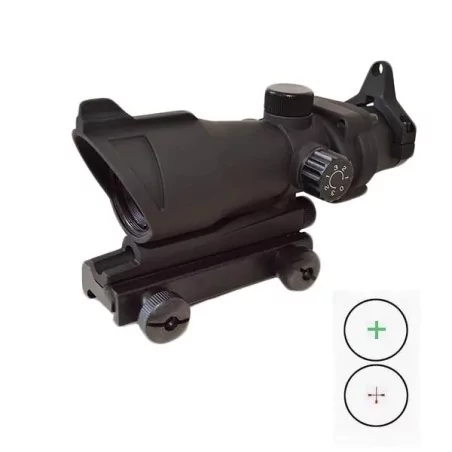 Red Dot ACOG 1x32 Cruceta negro, punto rojo/verde, cruceta, zoom 1x, metal resistente.