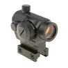 Red Dot T1 Raccoon, metal negro, rojo y verde, 5 intensidades, regulación precisa.