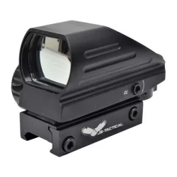 Red Dot Abierto Holográfico REFLEX JS-Tactical, 4 modos, 5 intensidades, metal negro, RIS 22mm.