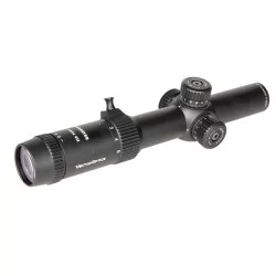 Visor Short Dot Vector Optics Forester 1-5X24 Genii Negro, campana 24mm, aluminio 6063 T6, retícula VFD-2.