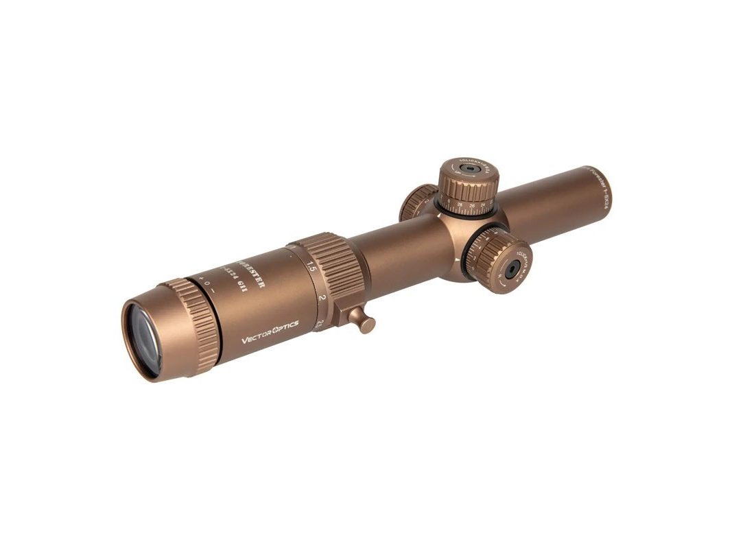 Visor Short Dot Vector Optics Forester 1-5X24 Gen2 Coyote Fde