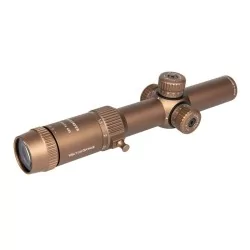 Visor Short Dot Vector Optics Forester 1-5X24 Genii Coyote FDE, campana 24mm, aluminio 6063 T6, retícula VFD-2.