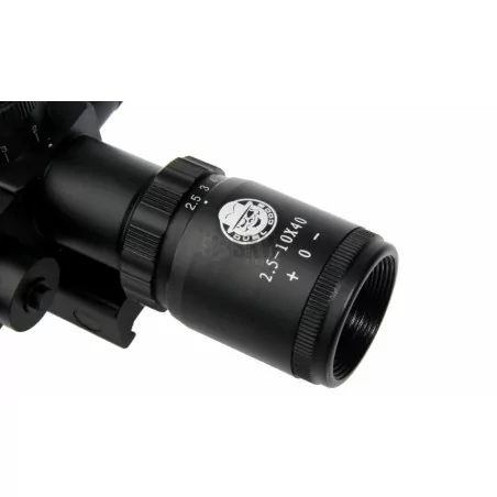 Visor Regulable Og 2.5-10X40e & Laser Rojo Duel Code