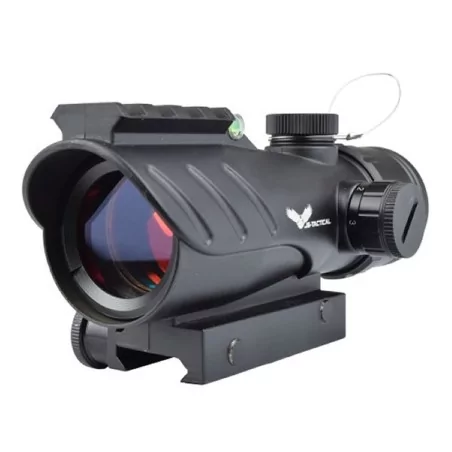 Red Dot Js-tactical 30 Mm Negro, metal, 5 niveles, rail 20mm, nivel de burbuja, batería CR1620.