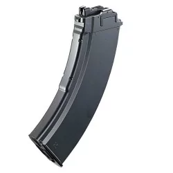 Cargador AKX Tokyo Marui negro, capacidad 35 BBs, compatible con rifles AK.