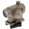 Red Dot T1 QD TAN Duel Code, anclaje rápido, luz roja y verde, metal resistente.