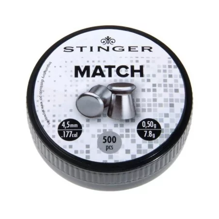 PERDIGON CABEZA PLANA 4.5MM 0.50G STINGER MATCH 500U