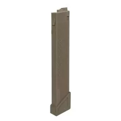Cargador Specna S-MAG X-Series 100 BBS tan para airsoft.