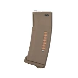 Cargador AEG M4 150 BBS tan, ligero y resistente.