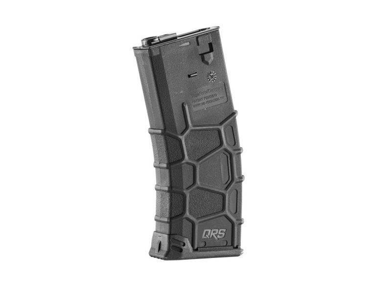 Cargador mid-cap M4 VFC QRS 120 BBS negro, resistente y ligero.