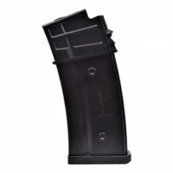 Cargador DDay G36 130/30 bolas negro, configurable y duradero.