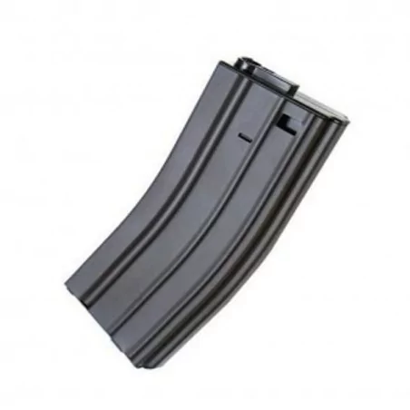 Cargador M4 metálico Mid Cap 120 BBs Rossi, resistente y fiable.