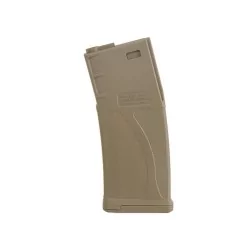 Cargador M4 Mid Cap 140 BBs Guarder TAN, resistente y fiable.