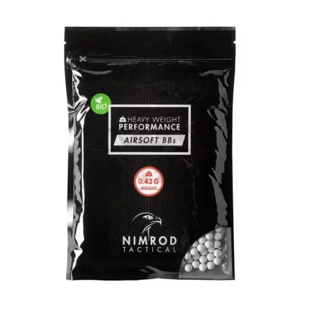 BOLAS BLANCAS NIMROD 0.43 BIO 1000 BBS PROFESSIONAL