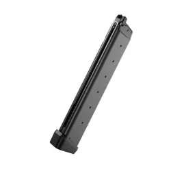 Cargador extendido Glock 17/18 Tokyo Marui 50 BBs, alto rendimiento.
