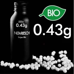 BOLAS NOVRITSCH 0.43 BIODEGRADABLES CONTIENE 555 BBS BLANCAS