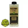IMAGEN FRONTAL BOTE DE BOLAS RACCOON PREMIUM 0.28 TRAZADORAS VERDES