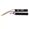BATERIA LIPO AIRSOFT CAPACIDAD 7.4V 1100MAH MARCA DUEL CODE
