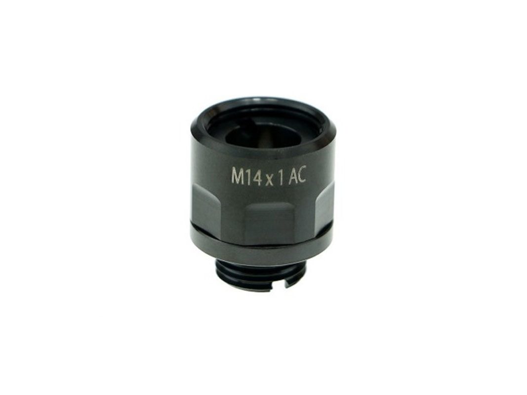 ADAPTADOR SILENCIADOR PARA PISTOLA 11MM A 14MM COWCOW NEGRO