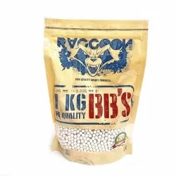 BOLSA DE BOLAS BIO MARCA RACCOON 0,30 GRAMOS 3300BBS PARA JUGAR AL AIRSOFT