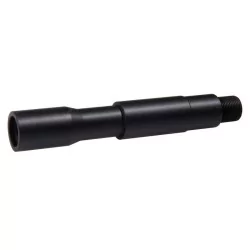 Prolongador de Cañón M4 de 128mm, metal ultra resistente, rosca de 14mm, alto rendimiento.