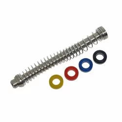 Guía de muelle CowCow para Glock 17, 18, 22 y 34 TM Gen 3 plata, mejora el rendimiento.