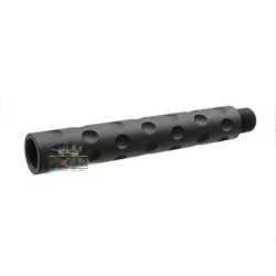 Prolongador de Cañón Barret de 117mm, metal resistente, rosca de 14mm, alto rendimiento.