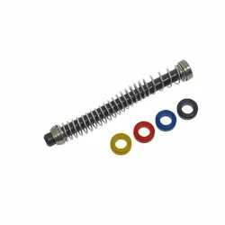 Guía de muelle CowCow para Glock 17, 18, 22 y 34 TM Gen 3 negra, mejora el rendimiento.