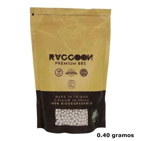 BOLSA DE BOLAS RACCOON BIO PREMIUM 0,28 GRAMOS