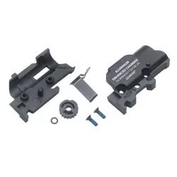 Cámara hop-up Guarder negra para Glock 17-18-23-24, mejora precisión y rendimiento.