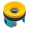 Cabeza de cilindro FPS TC02C aluminio ERGAL para gearbox V2, con doble junta tórica.
