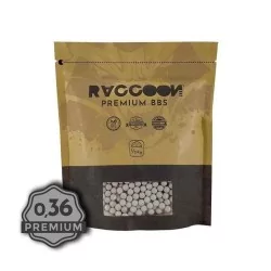 VISTA FRONTAL BOLAS MARCA RACCOON BIO PREMIUM 0,36G