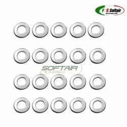 Arandelas shimming FPS 0.20 mm (20 piezas), mejora la estabilidad y precisión.