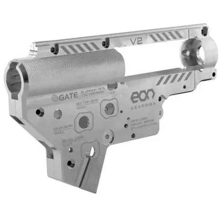CARCASA GEARBOX V2 GATE EON SILVER QSC REFORZADA 8MM