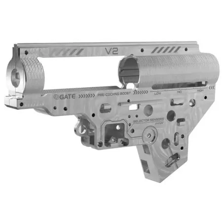 CARCASA GEARBOX V2 GATE EON SILVER QSC REFORZADA 8MM