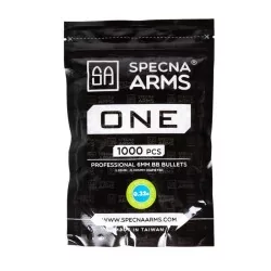 BOLAS BIODEGRADABLES GRAMAJE 0.32G SPECNA ARMS VISTA FRONTAL