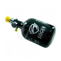 Botella HPA Soger 0.44L 3000 PSI de aluminio resistente.