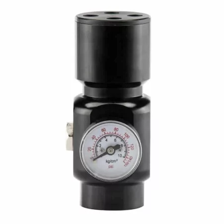Regulador Oxygen Bo Manufacture 0-150 PSI, doble salida, adaptable a líneas HPA.