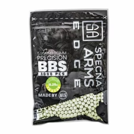 BOLAS 0.25G BIO TRAZADORAS SPECNA ARMS VERDES 1000 BBS