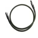 Línea HPA Balystik US Negra, tubo reforzado, conexión US, recubrimiento de nylon.